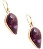 Barse Twilight Iris Turquoise Drop Earrings - Image 2