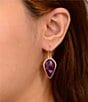Barse Twilight Iris Turquoise Drop Earrings - Image 3