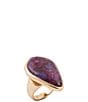 Barse Twilight Iris Turquoise Statement Ring - Image 1