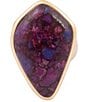 Barse Twilight Iris Turquoise Statement Ring - Image 2