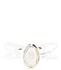 Barse Two Tone Sterling Silver Cuff Bracelet, Color:Mother of Pearl - Image 2