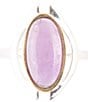 Barse Shine Bright Purple Amethyst Sterling Silver and Gold Ring, Color:Amethyst - Image 2