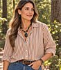 Barse Verdant Glow Golden and Agate Short Beaded Pendant Necklace - Image 4
