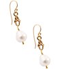 Barse Wind Dancer Freshwater Pearl Drop Earrings - Image 2