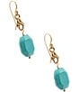 Barse Wind Dancer Turquoise Magnesite Drop Earrings - Image 2