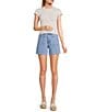 Bayeas Elowen Stretch Denim High Rise Shorts - Image 3