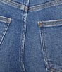 Bayeas Stretch Denim High Rise Cuff Hem Shorts - Image 4