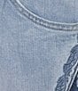 Bayeas Ultra High Rise Wide Leg Embroidered Medium Wash Jeans - Image 4