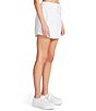 Color:Heather Grey - Image 4 - BB Dakota by Steve Madden To The Max Drawstring French Terry Mini Skirt