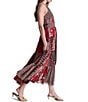 BCBG Halter Chiffon Patchwork Midi Dress - Image 3