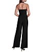 BCBG Halter Keyhole Neckline Wide Leg Jumpsuit, Color:Black - Image 2