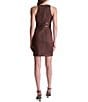BCBG Halter Suede Bow Front Mini Dress - Image 2