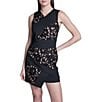 BCBG Lace Asymmetrical Sheath Mini Dress - Image 4