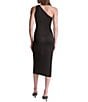 BCBG One Shoulder Cut Out Midi Dress - Image 2