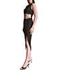 BCBG One Shoulder Cut Out Midi Dress - Image 3