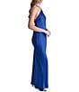 BCBG Satin Halter Open Back Sheath Dress - Image 3