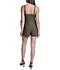BCBG Scuba Twill Sleeveless Square Neck Short Romper - Image 2