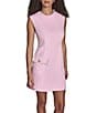BCBG Cap Sleeve Mini Dress With Front Flap Pocket - Image 4