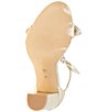 Color:Platino - Image 6 - Batani Metallic Ankle Strap Bow Dress Sandals