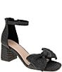Color:Black Raffia - Image 1 - Dappel Raffia Bow Sandals
