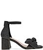 Color:Black Raffia - Image 2 - Dappel Raffia Bow Sandals
