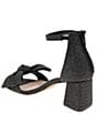 Color:Black Raffia - Image 4 - Dappel Raffia Bow Sandals