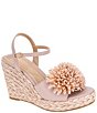 BCBGeneration Erika Platform Wedge Pom-Pom Sandals - Image 1