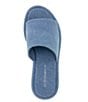 Color:Denim - Image 5 - Farah Denim Platform Slide Sandals