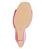 Color:Viva Pink Patent - Image 6 - Giani Patent Wedge Slide Sandals