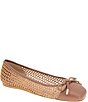 BCBGeneration Hartly Bow Detail Raffia Ballet Flats,Specials : American Fashion Style Bags On Sale