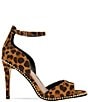 Color:Cheetah - Image 2 - Jessika Cheetah Print Ball Chain Welt Dress Sandals