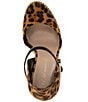 Color:Cheetah - Image 5 - Jessika Cheetah Print Ball Chain Welt Dress Sandals