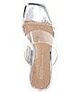Color:Clear/Silver - Image 5 - Lorie Clear Wedge Dress Slides