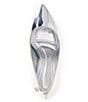 Color:Silver - Image 5 - Midana Metallic Patent Block Heel Pumps