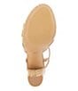 Color:Natural/Tan - Image 6 - Orlie Woven Raffia Knotted Platform Sandals