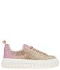 Color:Ombre Rhinestone - Image 2 - Riso Rhinestone Chunky Platform Sneakers