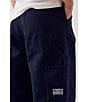 Color:Blue - Image 4 - Relaxed-Fit Straight-Leg Woven Carpenter Pants