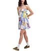 BDG Urban Outfitters Aurora Sleevleess Patchwork Minidress, Color:Blue - Image 1
