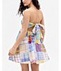 BDG Urban Outfitters Aurora Sleevleess Patchwork Minidress, Color:Blue - Image 2
