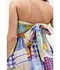 BDG Urban Outfitters Aurora Sleevleess Patchwork Minidress, Color:Blue - Image 4