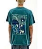 Color:Teal - Image 1 - Beyond Visions Short Sleeve Galaxy Print Graphic T-Shirt