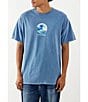 Color:Blue - Image 1 - Hokusai Grid Short Sleeve T-Shirt