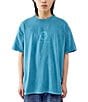 Color:Blue - Image 2 - Live By The Sun Short Sleeve Graphic T-Shirt