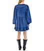 BDG Urban Outfitters Long Sleeve Button Front Denim Collar Dress, Color:Blue - Image 2