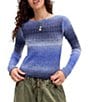 BDG Urban Outfitters Long Sleeve Ombre Ribbed Knit Wool Blend Pullover - Image 1