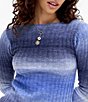 BDG Urban Outfitters Long Sleeve Ombre Ribbed Knit Wool Blend Pullover - Image 4