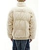 Color:Ecru - Image 2 - Long Sleeve Out Corduroy Puffer Jacket