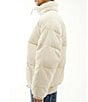 Color:Ecru - Image 3 - Long Sleeve Out Corduroy Puffer Jacket