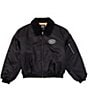 Color:Black - Image 5 - Long Sleeve Out Flight Jacket
