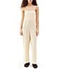 Color:Biscotti - Image 1 - May Linen Dungarees